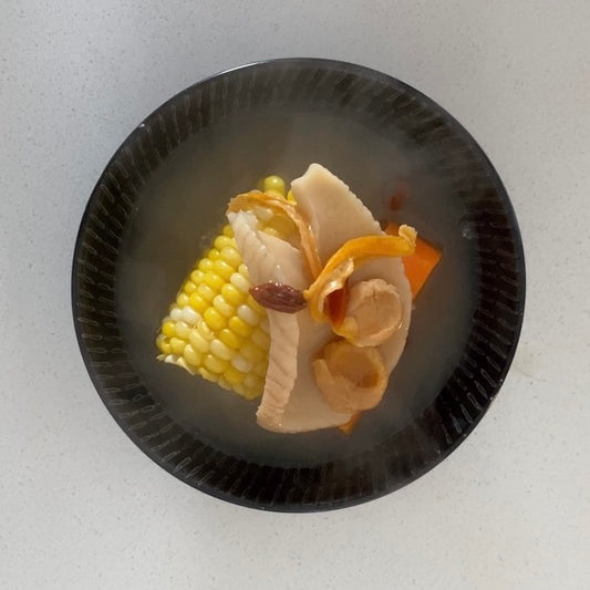 螺片的魅力 | 煲湯前所未有的甜：螺片日月魚魚骨湯(附菜譜)