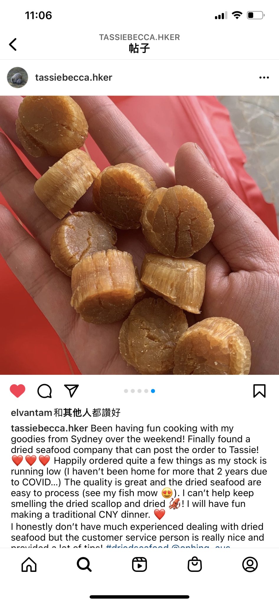 來自Tasmania客戶@tassiebecca.hker分享 - On Hing Dry Seafood