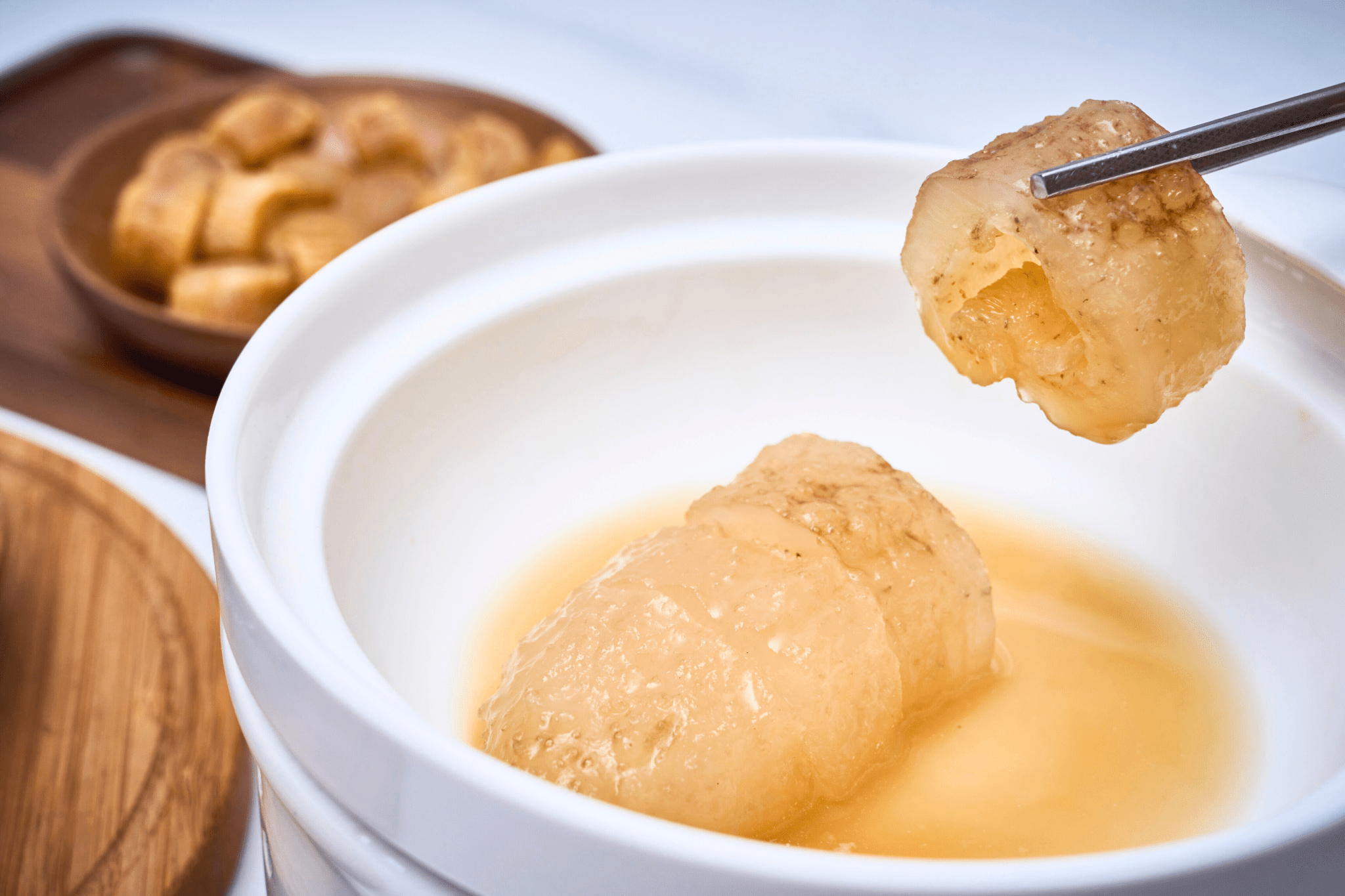 紅燒鮑汁金沙參 - On Hing Dry Seafood